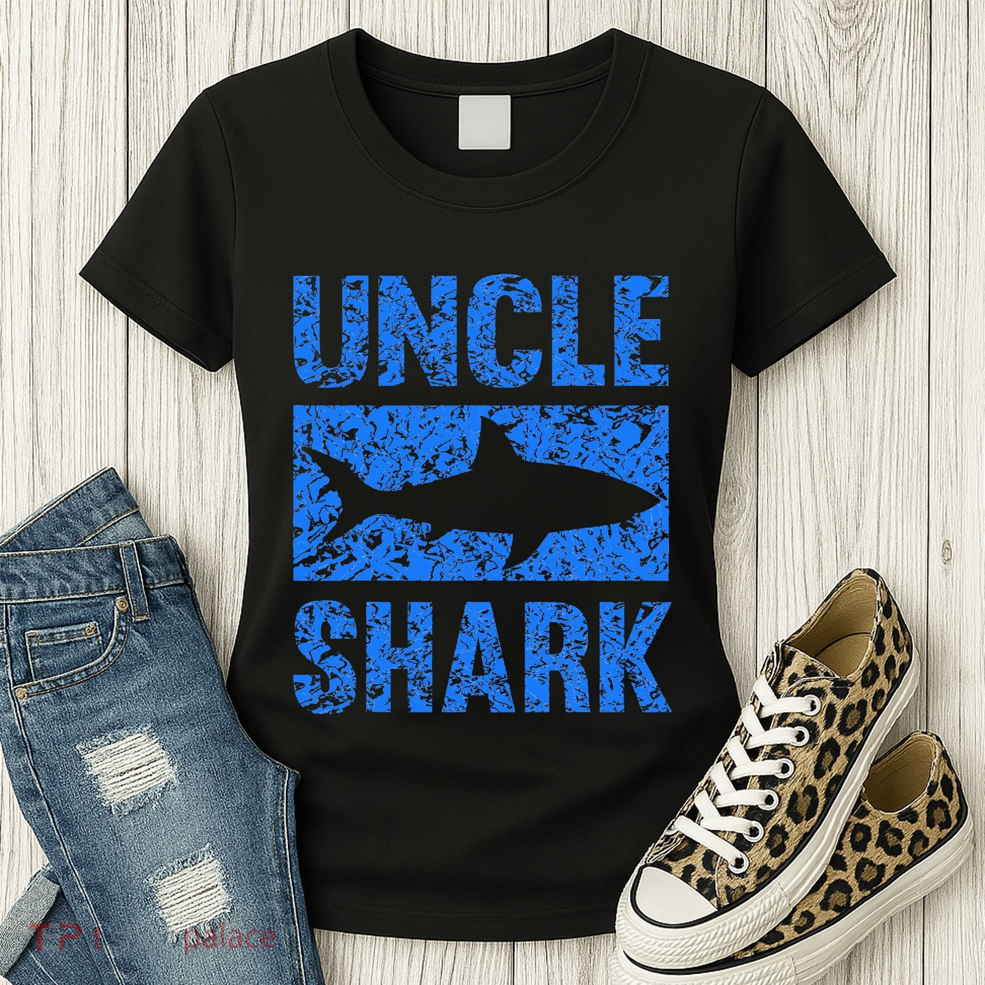 Uncle Shark Birthday Gift For Shark Lovers Women's T-Shirt