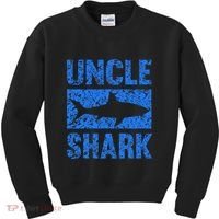 Uncle Shark Birthday Gift For Shark Lovers Kids Sweatshirt thumb 0