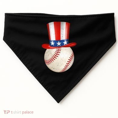 Uncle Sam Baseball USA-Made Doggie Bandana