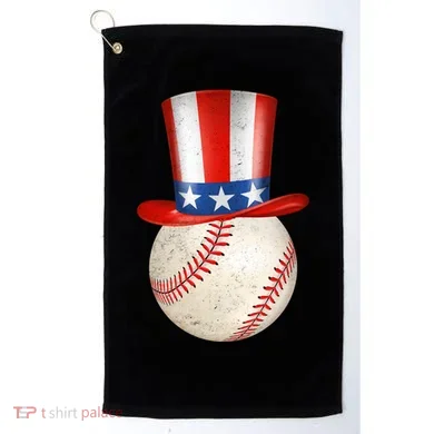 Uncle Sam Baseball Golf Towel