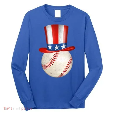 Uncle Sam Baseball Long Sleeve Shirt