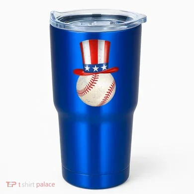 Uncle Sam Baseball Tumbler