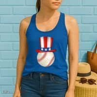 Uncle Sam Baseball Women's Tank Top thumb 2