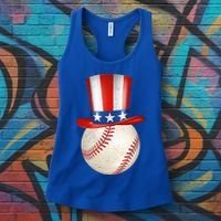 Uncle Sam Baseball Women's Tank Top thumb 3