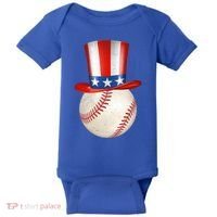 Uncle Sam Baseball Baby Bodysuit thumb 0