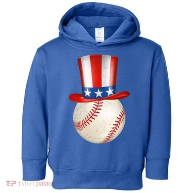 Uncle Sam Baseball Toddler Hoodie