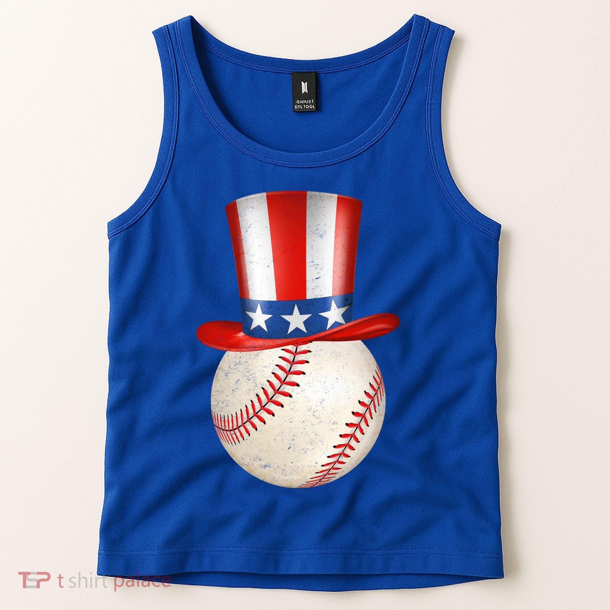 Uncle Sam Baseball Tank Top