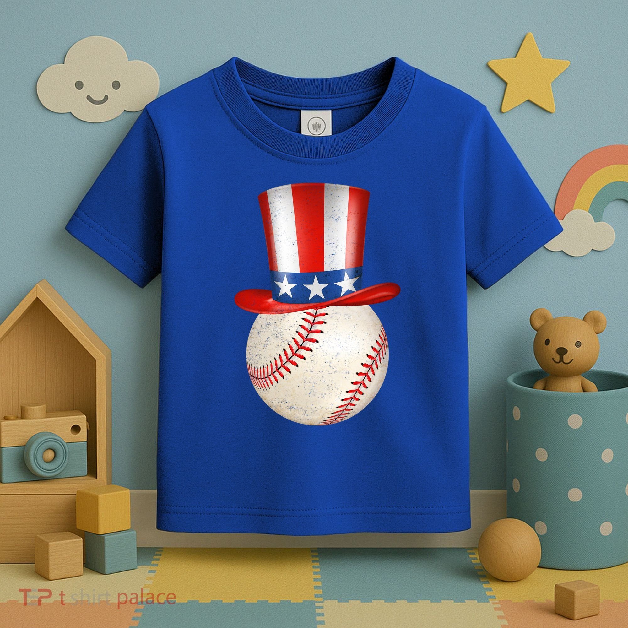 Uncle Sam Baseball Toddler T-Shirt