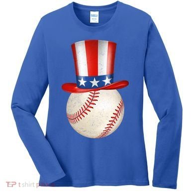 Uncle Sam Baseball Women's Long Sleeve Shirt