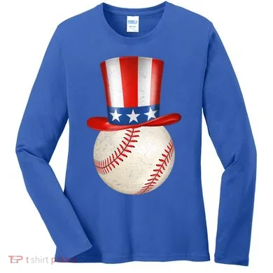 Uncle Sam Baseball Women's Long Sleeve Shirt