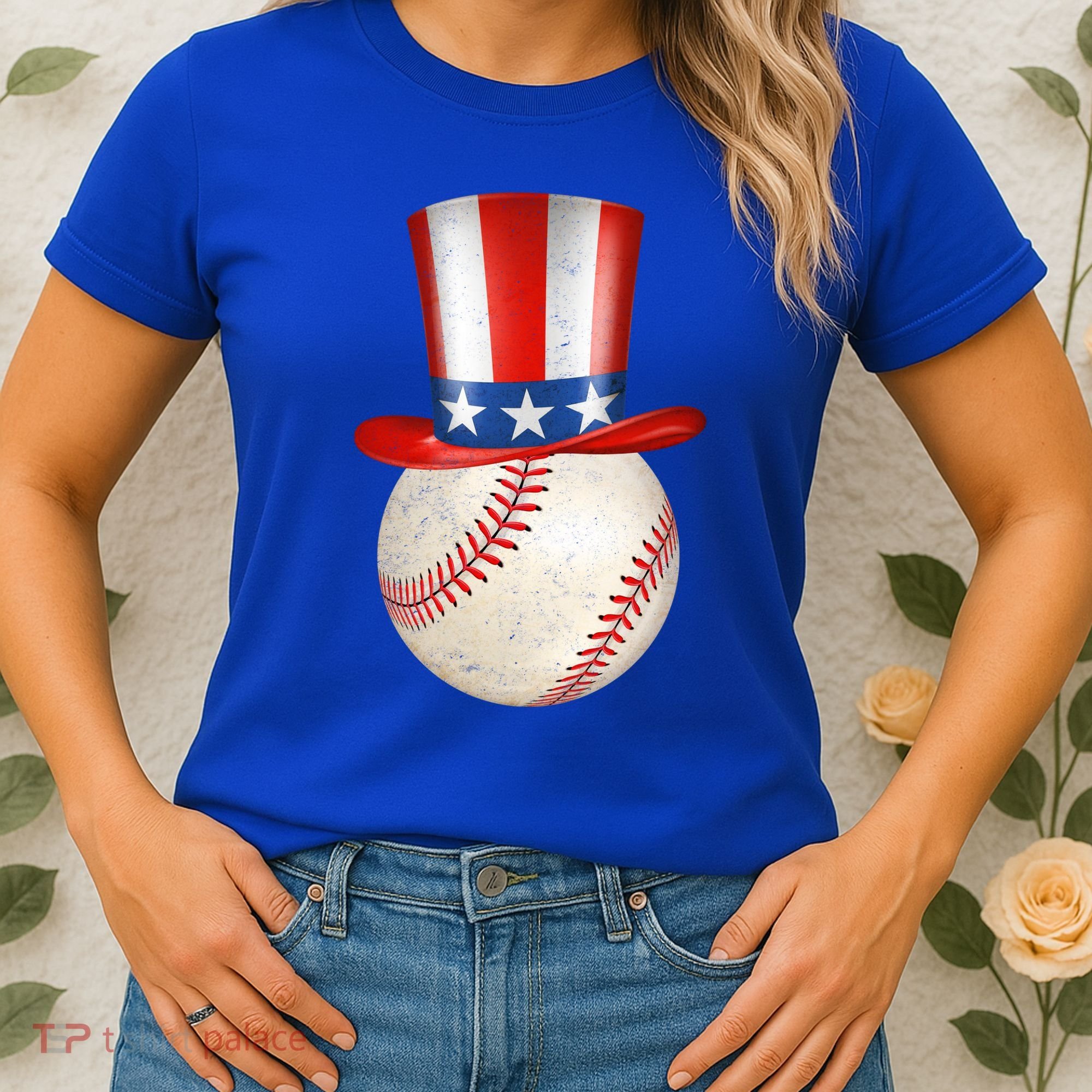 Uncle Sam Baseball Women's T-Shirt