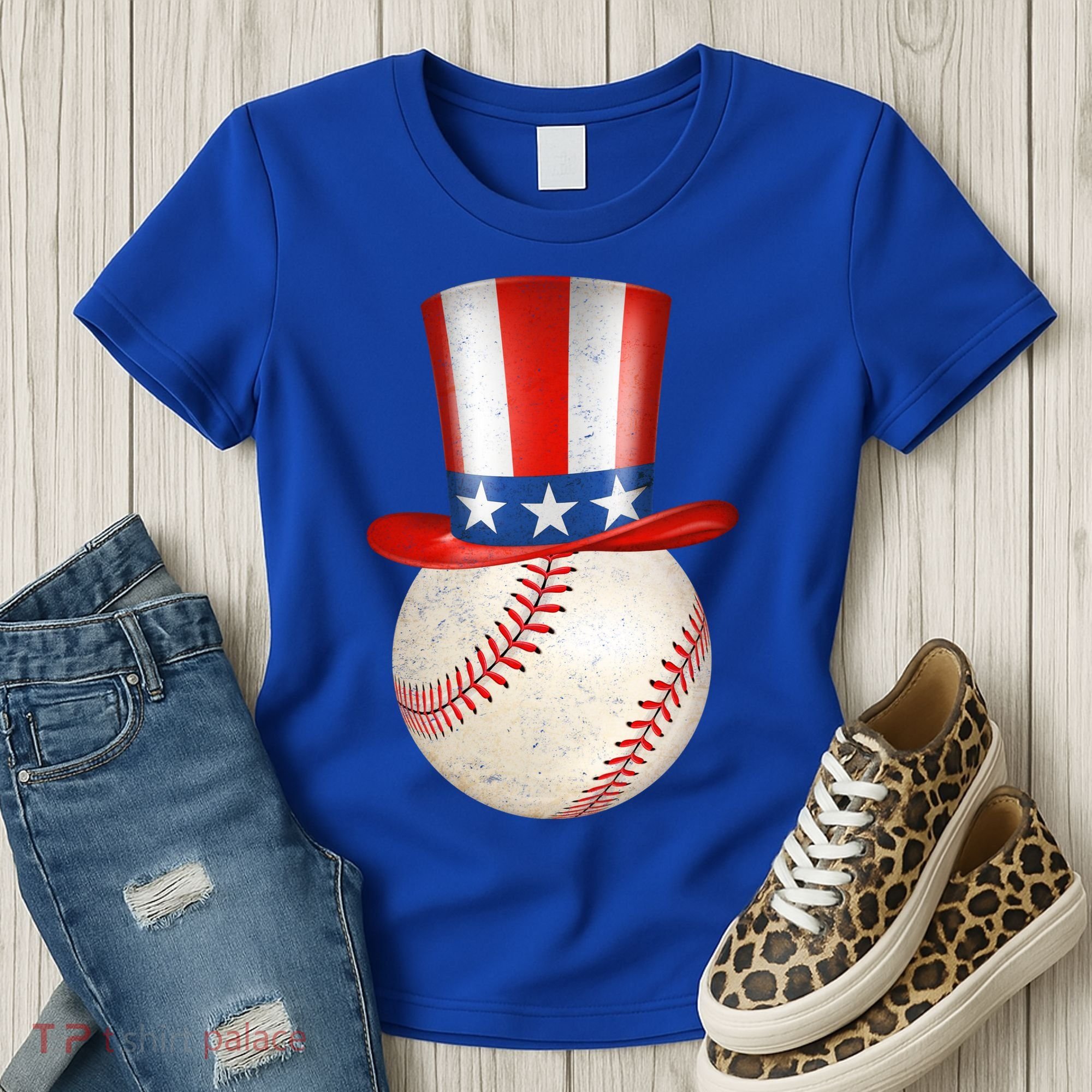 Uncle Sam Baseball Women's T-Shirt