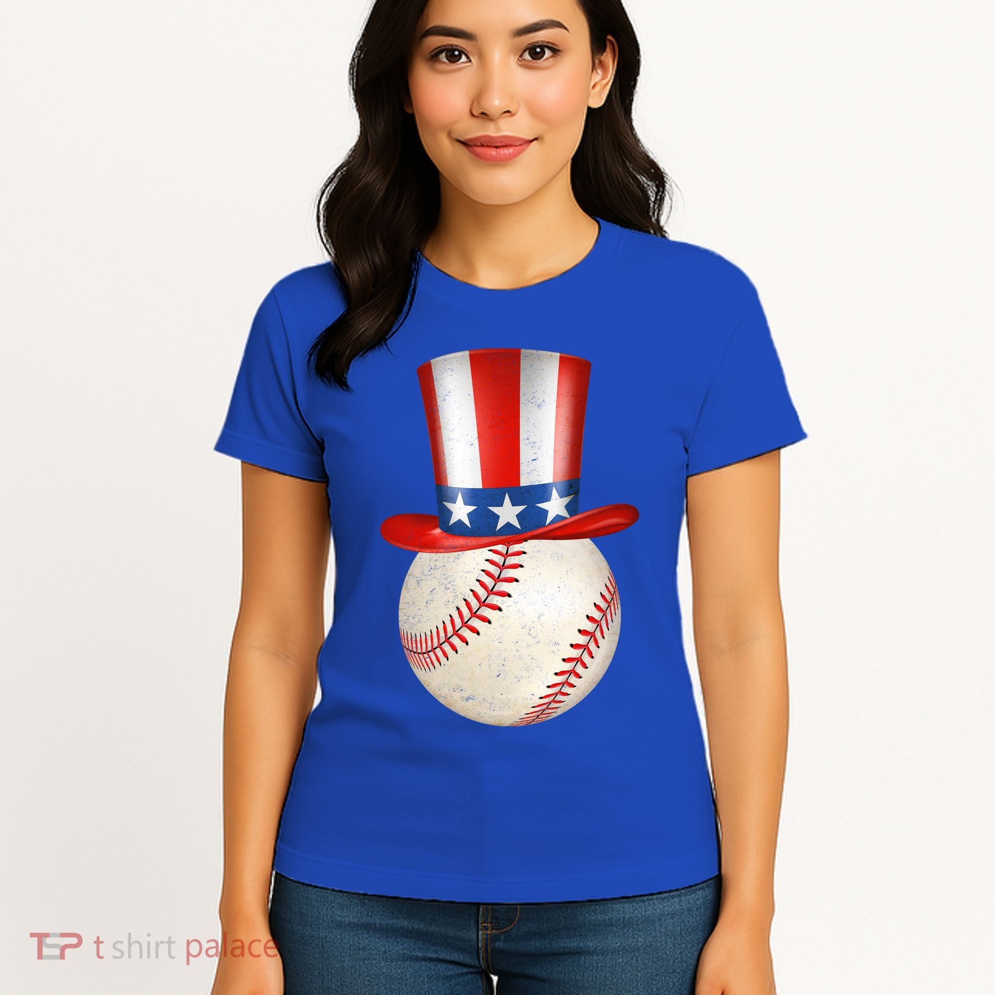 Uncle Sam Baseball Women's T-Shirt