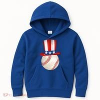 Uncle Sam Baseball Kids Hoodie thumb 0