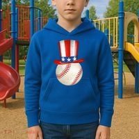 Uncle Sam Baseball Kids Hoodie thumb 2