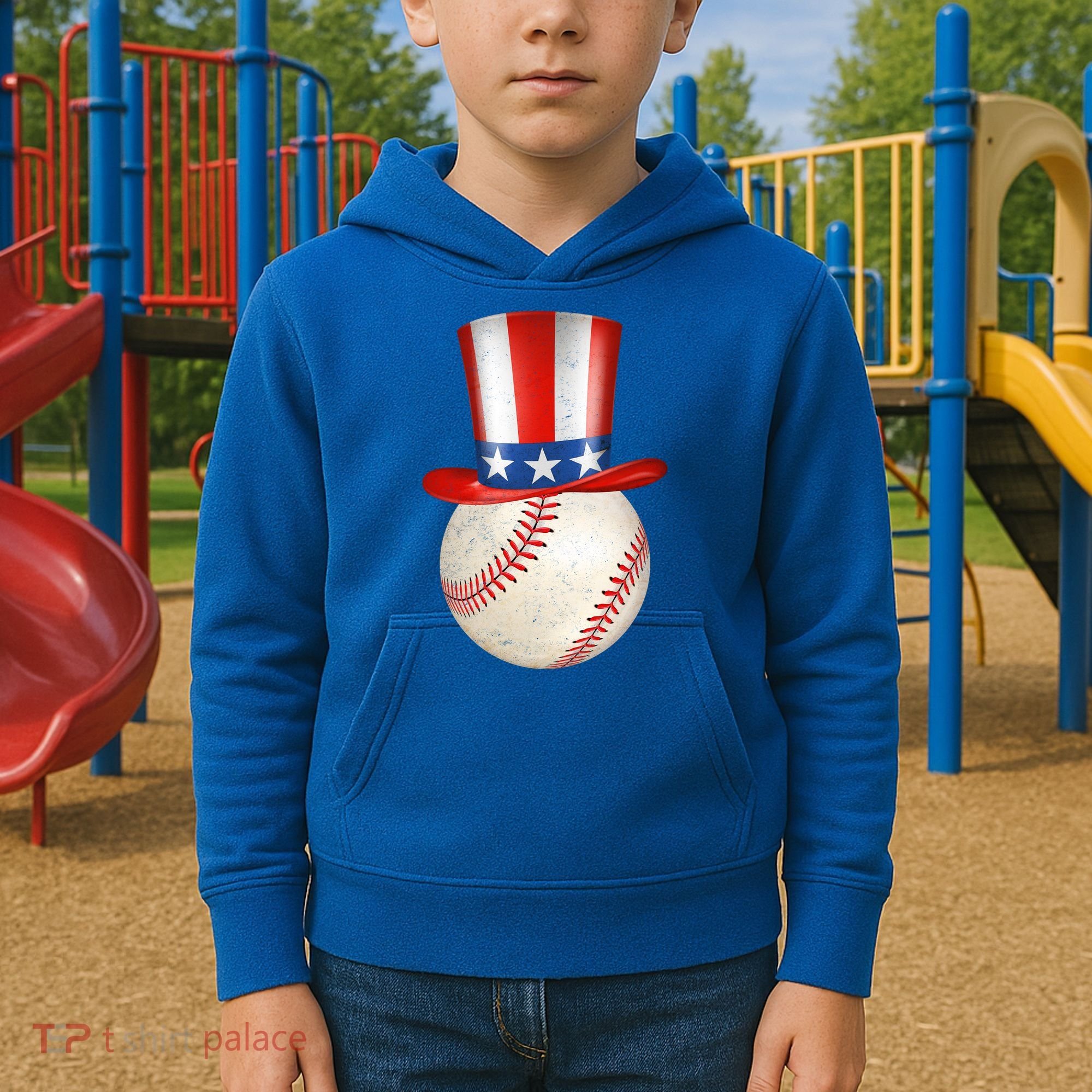 Uncle Sam Baseball Kids Hoodie