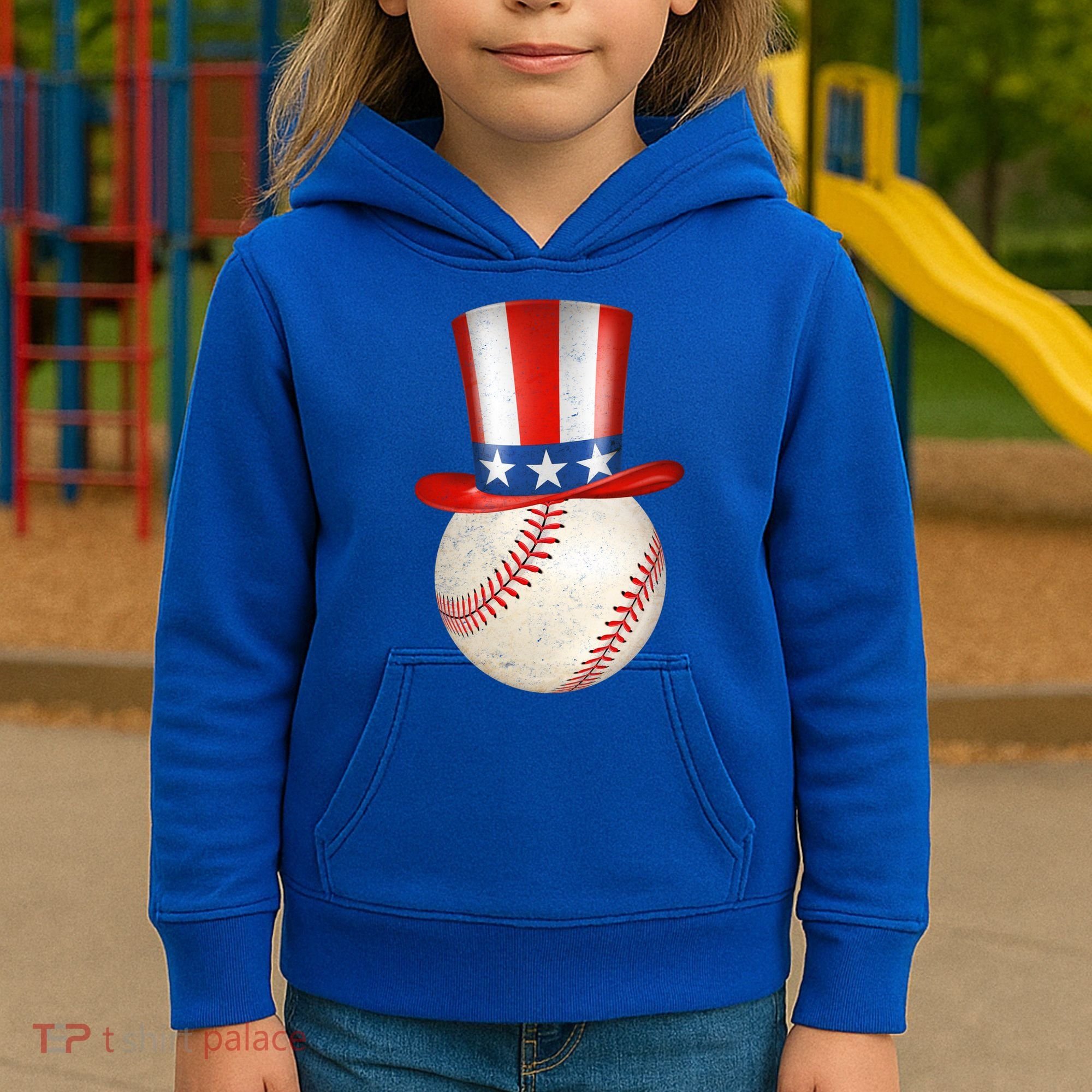 Uncle Sam Baseball Kids Hoodie