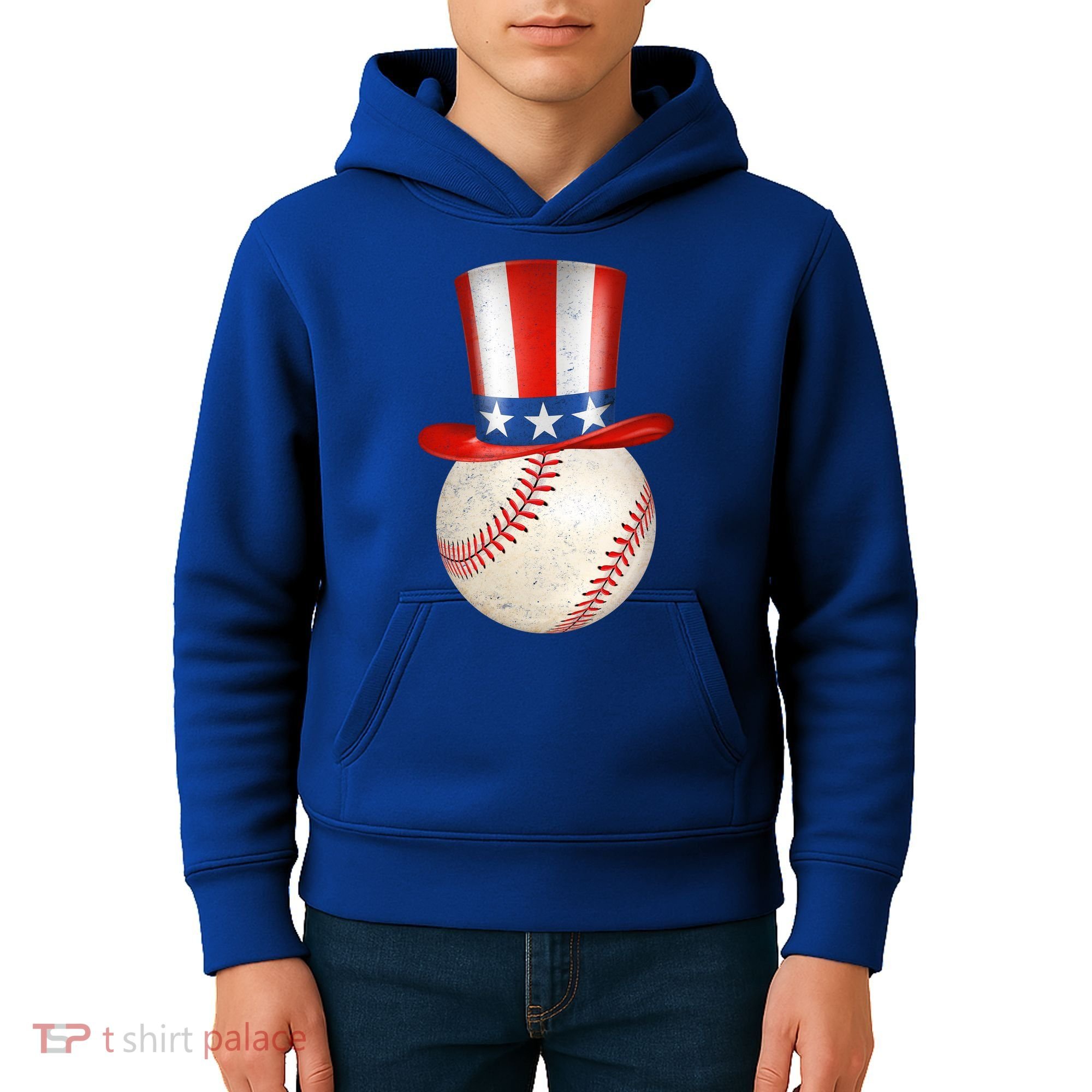 Uncle Sam Baseball Kids Hoodie