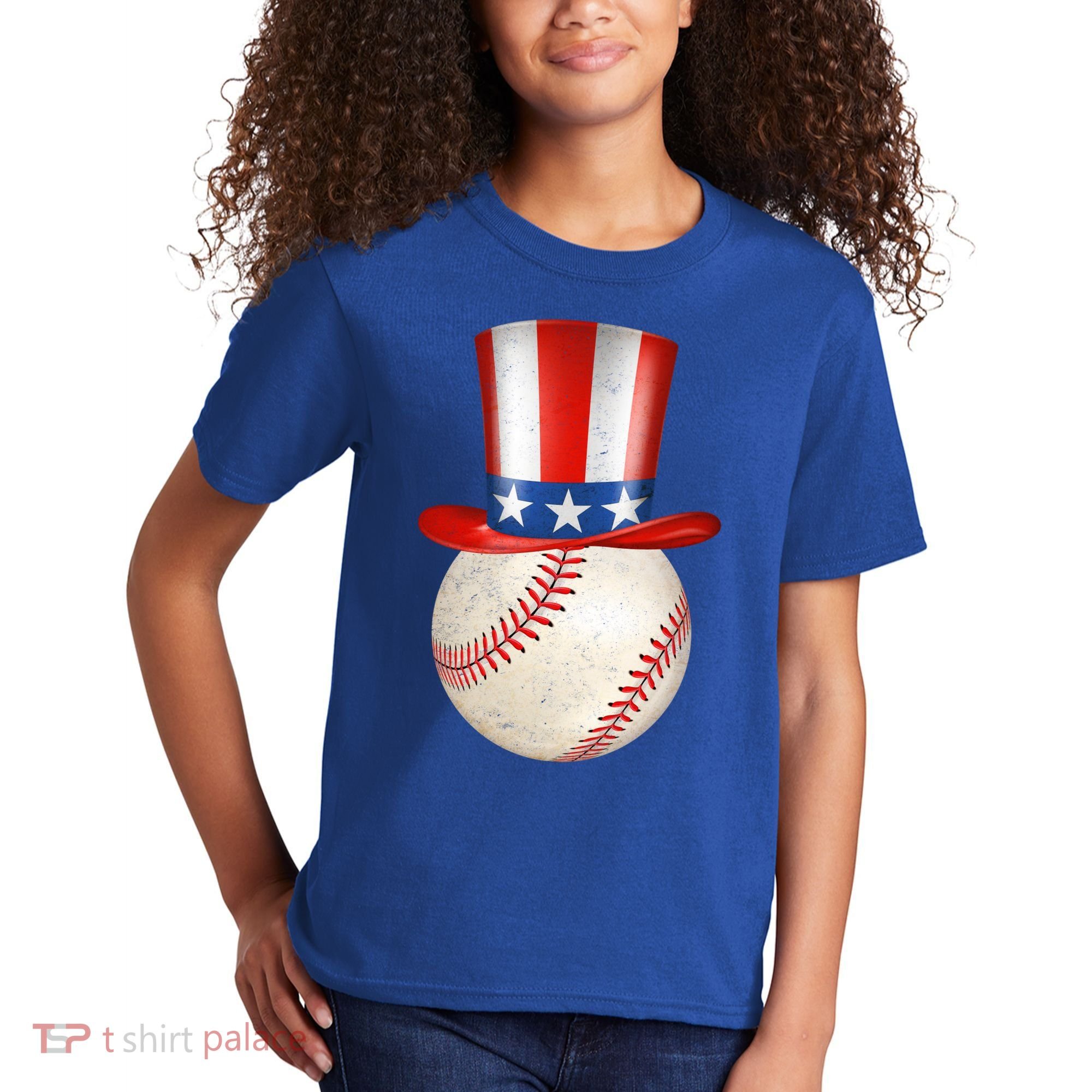 Uncle Sam Baseball Kids T-Shirt