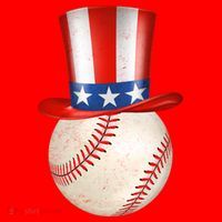 Uncle Sam Baseball Santa Hat thumb 1