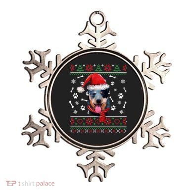 Ugly Sweater Christmas Blue Heeler Santa Hat Pajama Xmas Cool Gift Ornament
