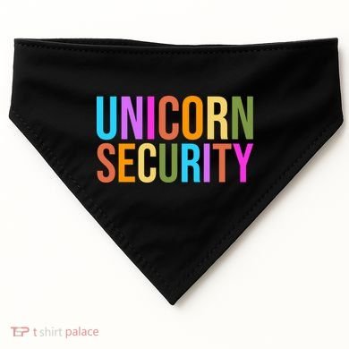 Unicorn Security Colorful USA-Made Doggie Bandana
