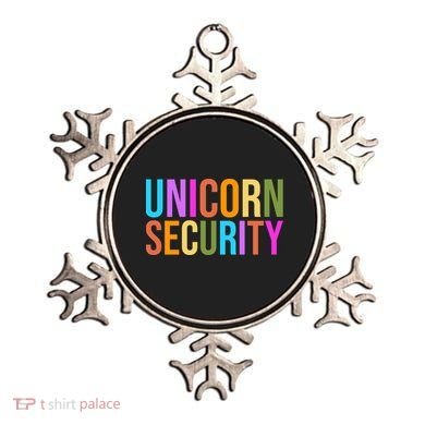 Unicorn Security Colorful Ornament