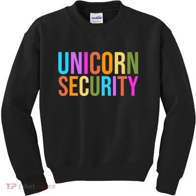 Unicorn Security Colorful Kids Sweatshirt