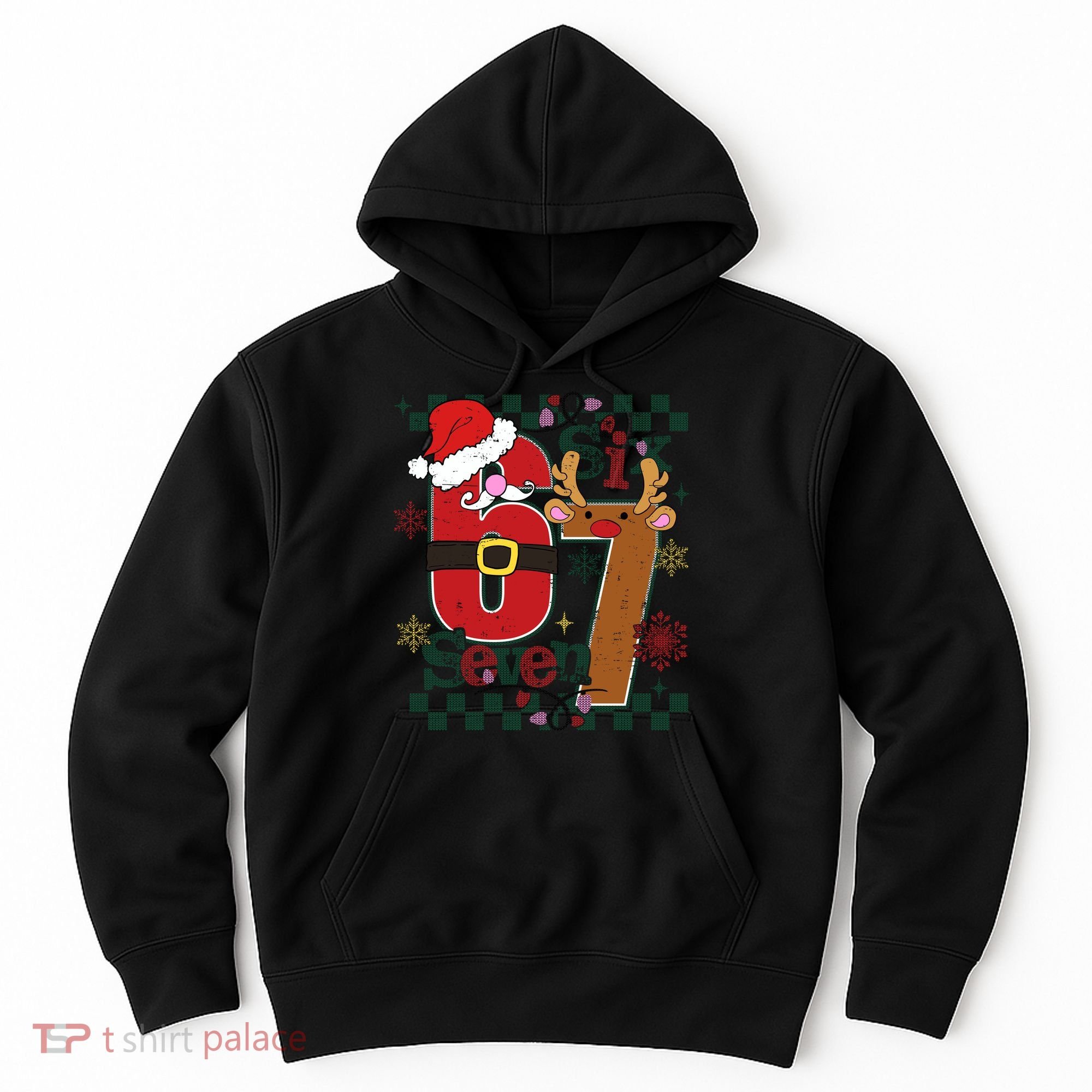 Ugly Sweater Christmas Funny Meme Six Seven 67  Hoodie