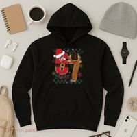 Ugly Sweater Christmas Funny Meme Six Seven 67  Hoodie thumb 3