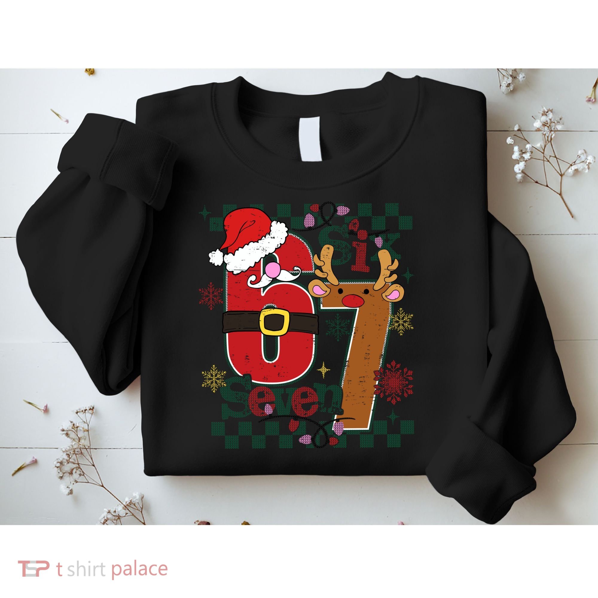 Ugly Sweater Christmas Funny Meme Six Seven 67  Sweatshirt