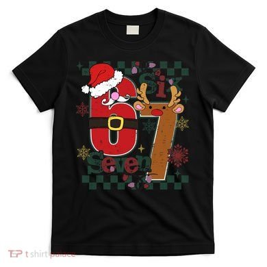 Ugly Sweater Christmas Funny Meme Six Seven 67  T-Shirt