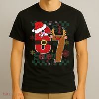 Ugly Sweater Christmas Funny Meme Six Seven 67  T-Shirt thumb 3