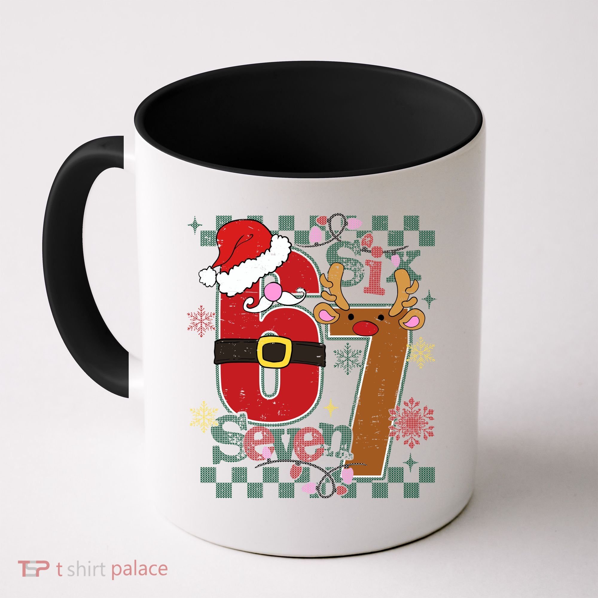 Ugly Sweater Christmas Funny Meme Six Seven 67  Coffee Mug
