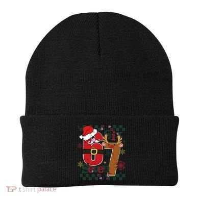 Ugly Sweater Christmas Funny Meme Six Seven 67  Beanie