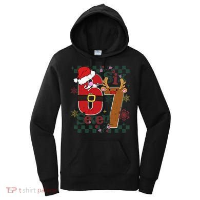Ugly Sweater Christmas Funny Meme Six Seven 67  Women's Hoodie