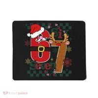 Ugly Sweater Christmas Funny Meme Six Seven 67  Mousepad thumb 0