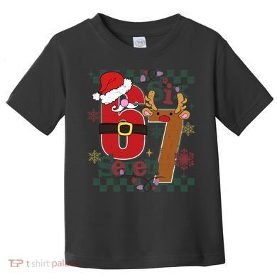 Ugly Sweater Christmas Funny Meme Six Seven 67  Toddler T-Shirt