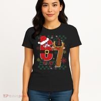Ugly Sweater Christmas Funny Meme Six Seven 67  Women's T-Shirt thumb 4