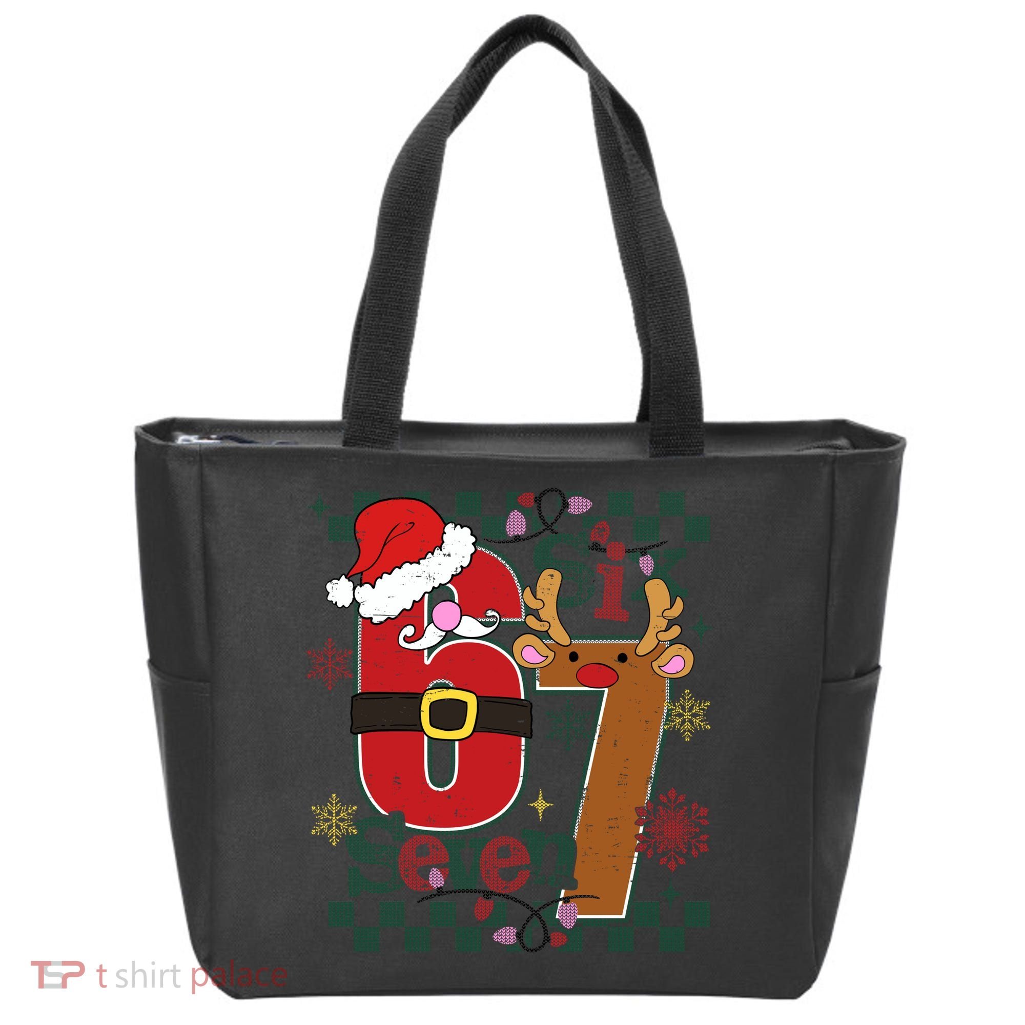 Ugly Sweater Christmas Funny Meme Six Seven 67  Tote Bag