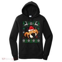 Ugly Sweater Christmas Crab Lover Santa Hat Animals Funny Gift Women's Hoodie thumb 0