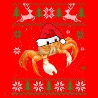 Ugly Sweater Christmas Crab Lover Santa Hat Animals Funny Gift Santa Hat thumb 1