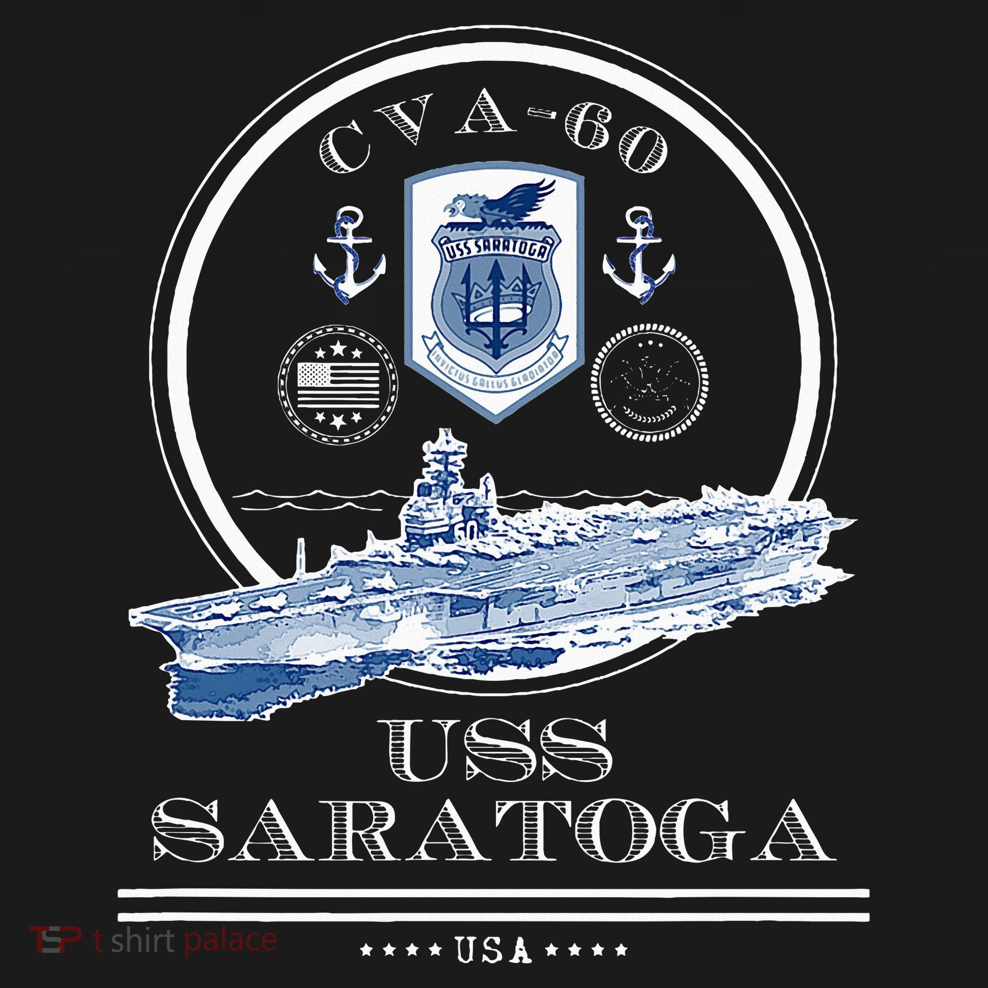 USS Saratoga CVA60 Naval Ship Military Aircraft Carrier Sweatshirt