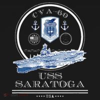 USS Saratoga CVA60 Naval Ship Military Aircraft Carrier Women's Tank Top thumb 5