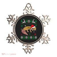 Ugly Sweater Christmas Leopard Gecko Lover Santa Hat Animals Gift Ornament thumb 0
