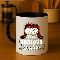 U Serious Clark Christmas Vacation Ugly Christmas Sweater Coffee Mug thumb 4