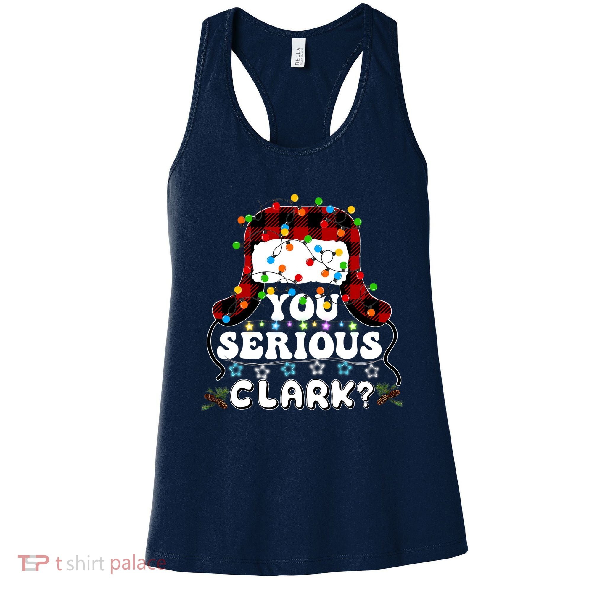 U Serious Clark Christmas Vacation Ugly Christmas Sweater Women's Tank Top