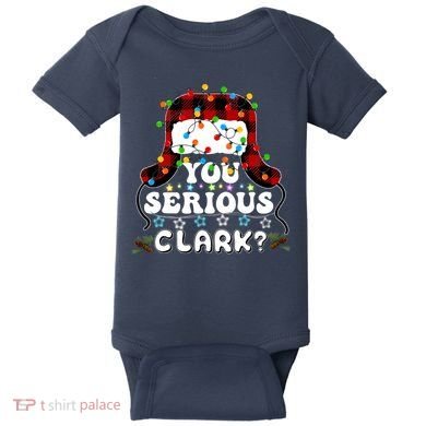 U Serious Clark Christmas Vacation Ugly Christmas Sweater Baby Bodysuit