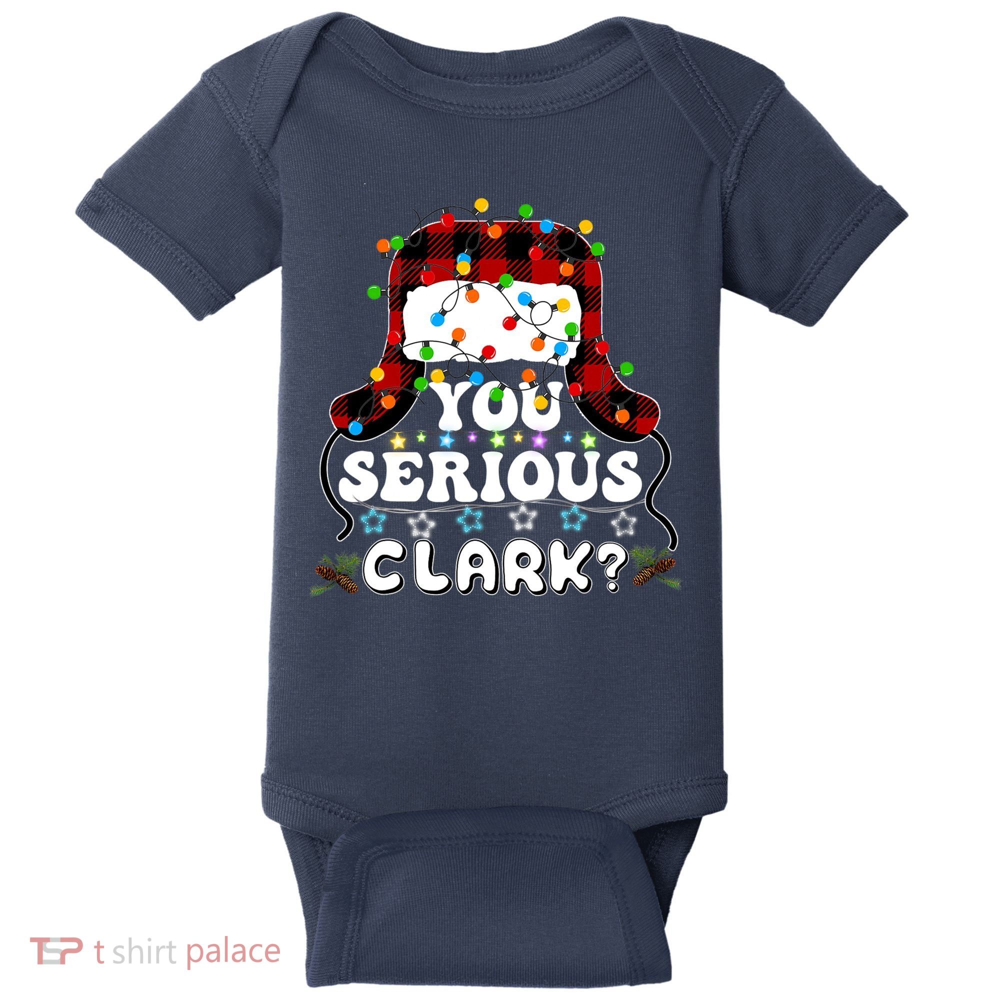 U Serious Clark Christmas Vacation Ugly Christmas Sweater Baby Bodysuit