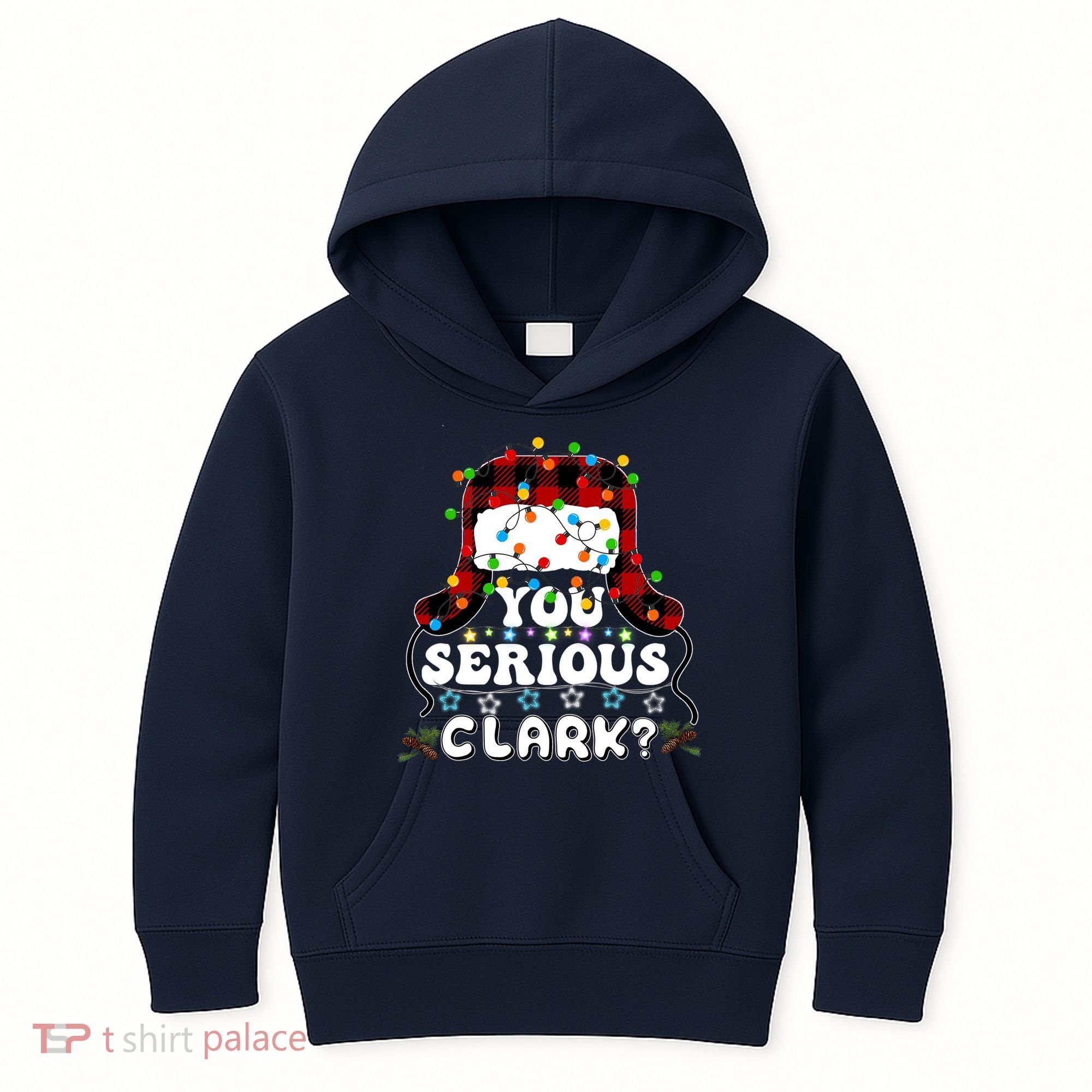 U Serious Clark Christmas Vacation Ugly Christmas Sweater Kids Hoodie